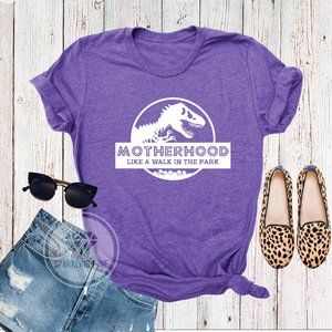 Motherhood Like a Walk in the Park Graphic Tshirt.